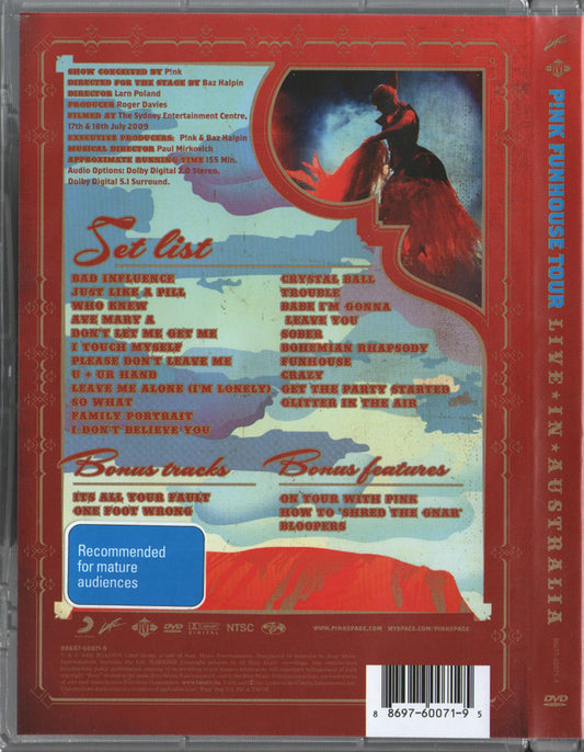P!NK : Funhouse Tour - Live In Australia (DVD-V, NTSC)