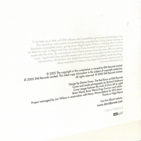 David Bowie : The Collection (CD, Comp, RP)