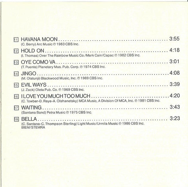Santana : Black Magic Woman (Best Of Santana - Samtweich) (CD, Comp)