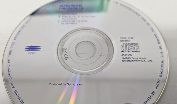 Sunscreem : Pressure US (CD, Maxi, Smplr)