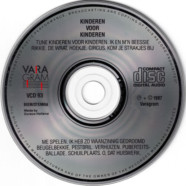 Kinderen voor Kinderen : Kinderen Voor Kinderen (CD, Album, RE)