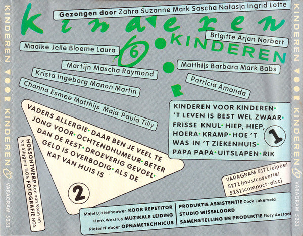 Kinderen voor Kinderen : Kinderen Voor Kinderen 6 (CD, Album)