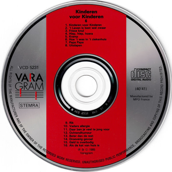 Kinderen voor Kinderen : Kinderen Voor Kinderen 6 (CD, Album)