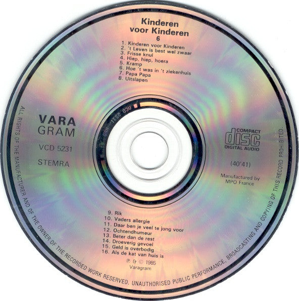 Kinderen voor Kinderen : Kinderen Voor Kinderen 6 (CD, Album)