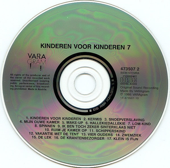 Kinderen voor Kinderen : Kinderen Voor Kinderen 7 (CD, Album, RE)