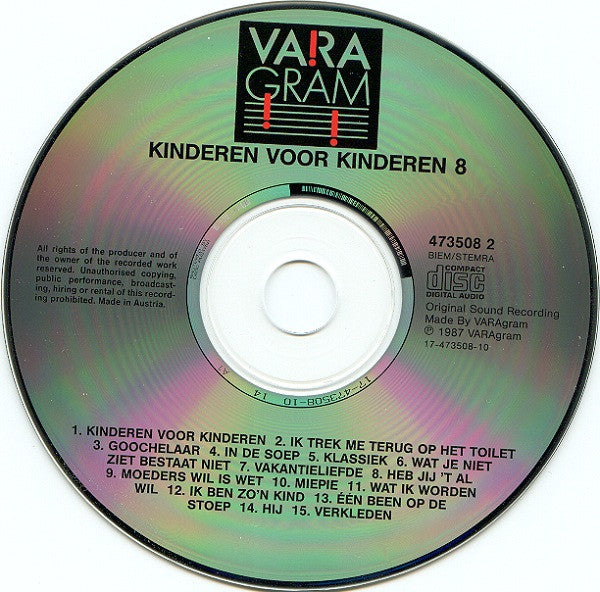 Kinderen voor Kinderen : Kinderen Voor Kinderen 8 (CD, Album, RE)