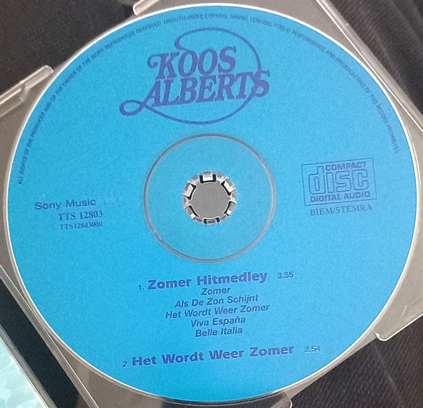 Koos Alberts : Zomer Hitmedley (CD, Single)