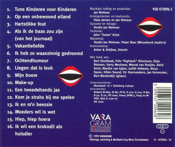 Kinderen voor Kinderen : 16 Originele Meezingversies (CD, Comp)