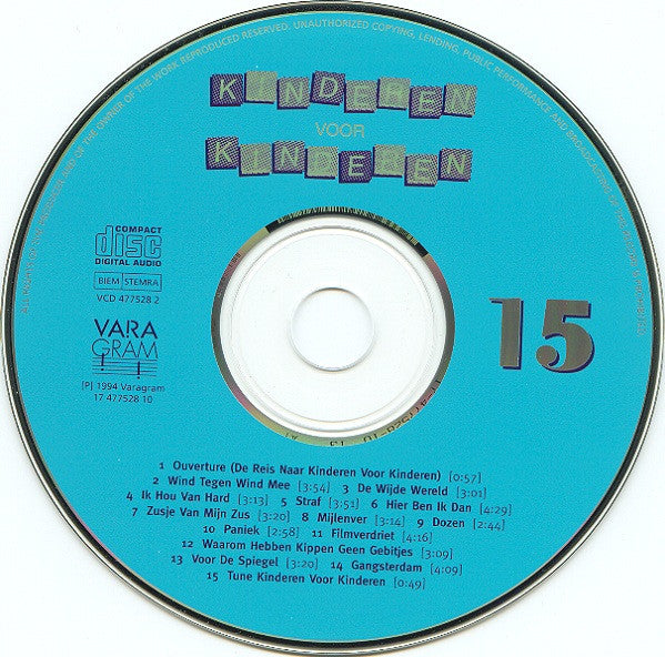 Kinderen voor Kinderen : Kinderen Voor Kinderen 15 (CD, Album)