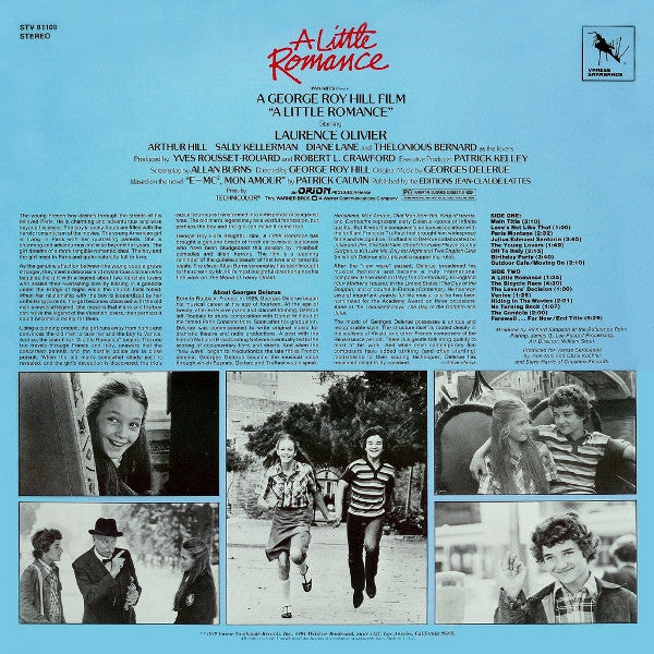 Georges Delerue : A Little Romance (Original Motion Picture Soundtrack) (LP, Album)