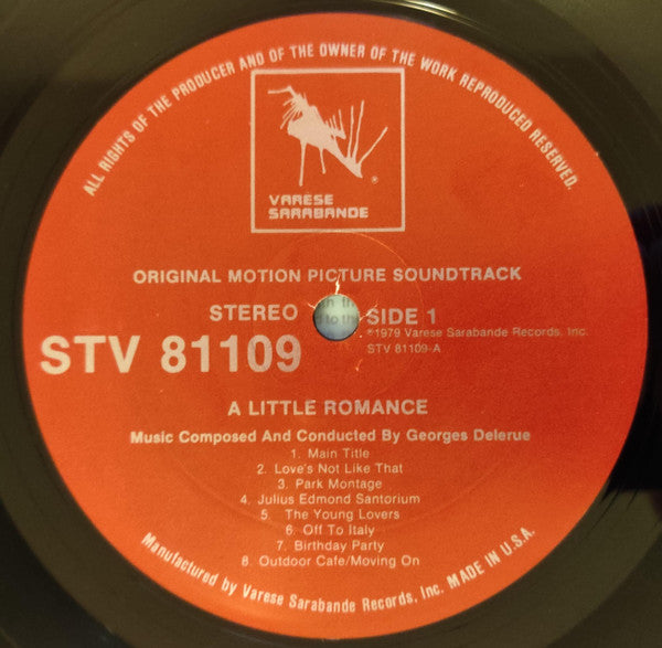 Georges Delerue : A Little Romance (Original Motion Picture Soundtrack) (LP, Album)