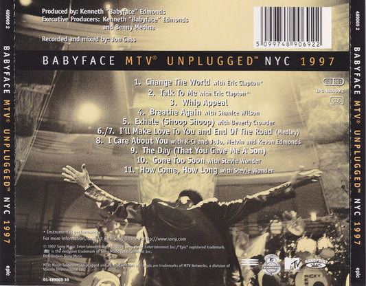 Babyface : MTV Unplugged NYC 1997 (CD, Album)