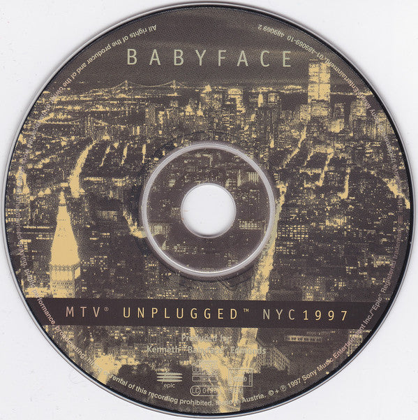 Babyface : MTV Unplugged NYC 1997 (CD, Album)