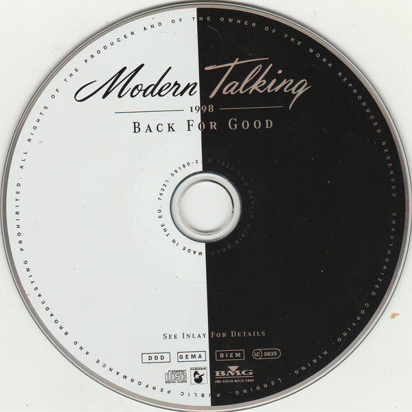 Modern Talking : Back For Good - The 7th Album (CD, Album, 2nd)