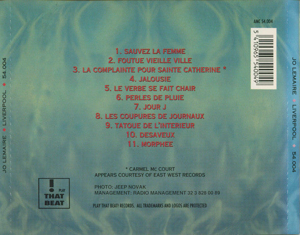 Jo Lemaire : Liverpool (CD, Album)