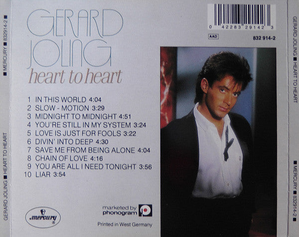 Gerard Joling : Heart To Heart (CD, Album)