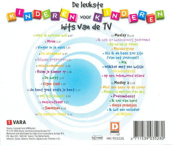 Kinderen voor Kinderen : De Leukste Kinderen Voor Kinderen Hits Van De TV (CD, Comp)