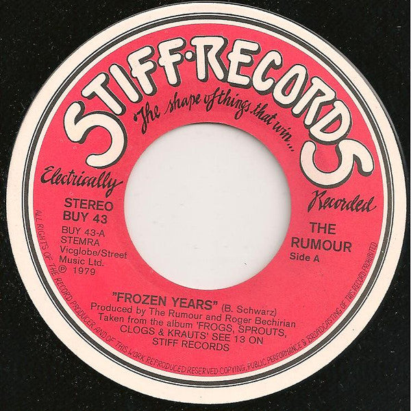 The Rumour : Frozen Years (7", Single, Red)