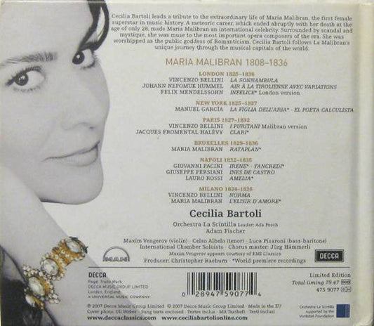 Cecilia Bartoli, Orchestra La Scintilla, Ada Pesch, Adam Fischer (2) : Maria (CD, Album, Ltd)