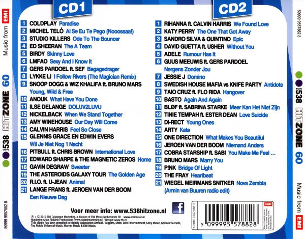 Various : Radio 538 Hitzone 60 (2xCD, Comp)