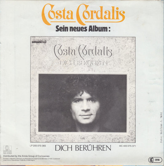 Costa Cordalis : Du Hast Ja Tränen In Den Augen (7", Single)