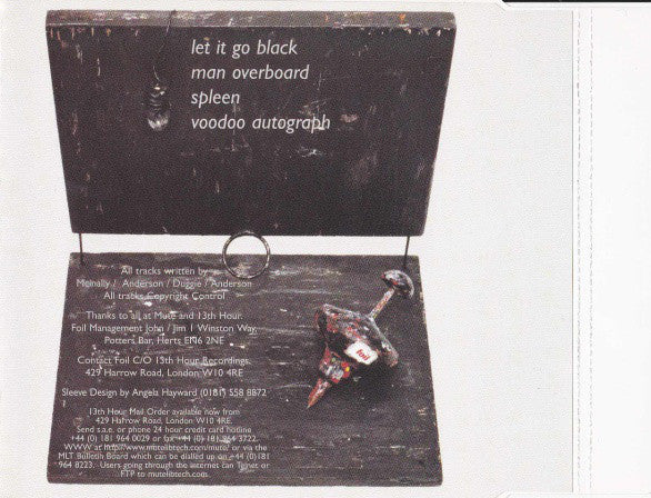 Foil : Let It Go Black / Man Overboard (CD, Single)