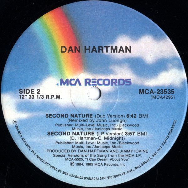 Dan Hartman : Second Nature (12" Version) (12")
