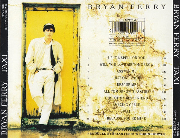 Bryan Ferry : Taxi (CD, Album)