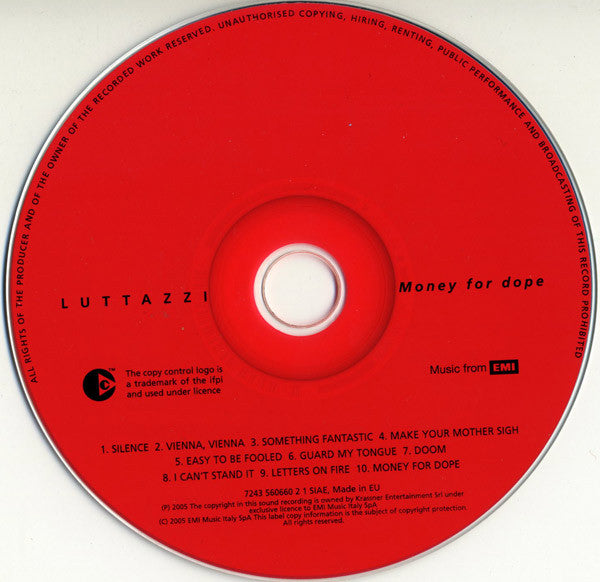 Daniele Luttazzi : Money For Dope (CD, Album, Copy Prot.)