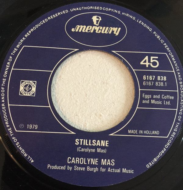 Carolyne Mas : Stillsane (7", Single)
