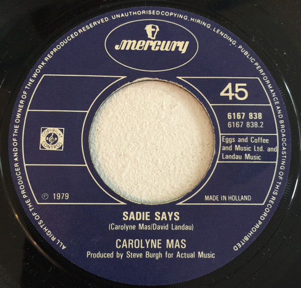 Carolyne Mas : Stillsane (7", Single)