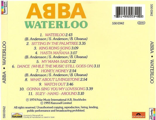 ABBA : Waterloo (CD, Album, RE)