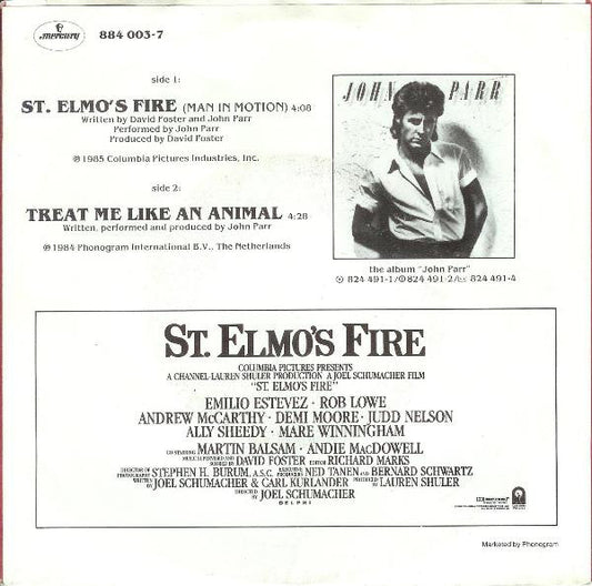 John Parr : St. Elmo's Fire (Man In Motion) (7", Single, Lar)