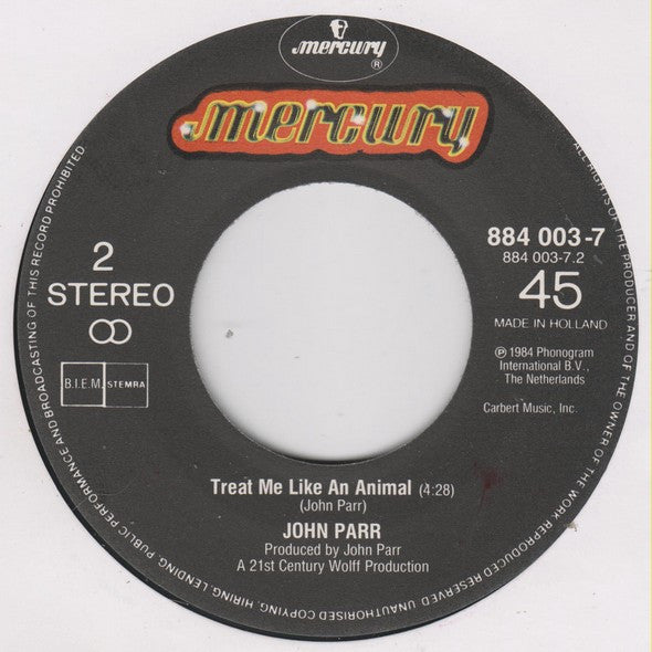 John Parr : St. Elmo's Fire (Man In Motion) (7", Single, Lar)