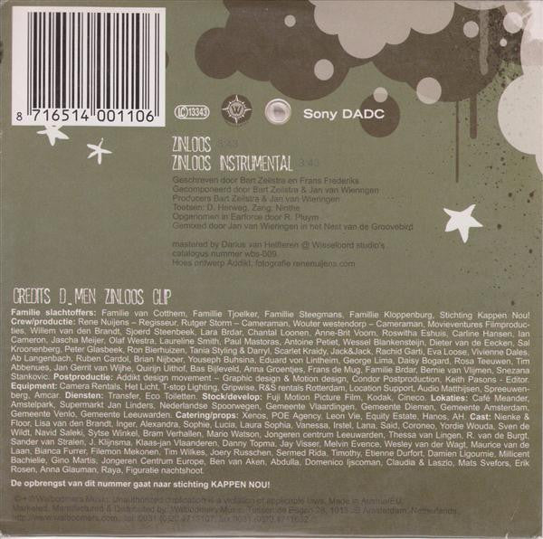 Lange Frans & Baas B feat. Ninthe : Zinloos (CD, Single)