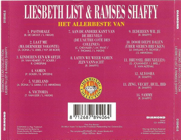 Liesbeth List & Ramses Shaffy : Het Allerbeste Van (CD, Album, RE)