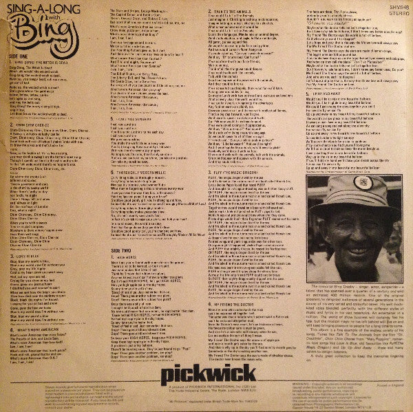 Bing Crosby : Sing-A-Long With Bing (LP, Album, RE)
