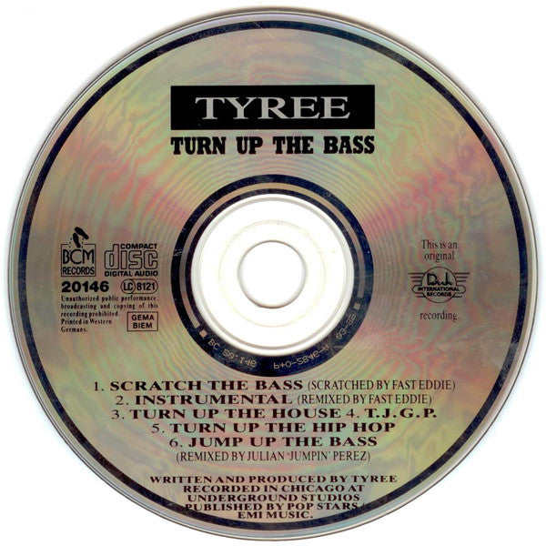 Tyree Cooper : Turn Up The Bass (CD, Maxi)