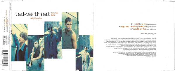 Take That Featuring Lulu : Relight My Fire (CD, Single)