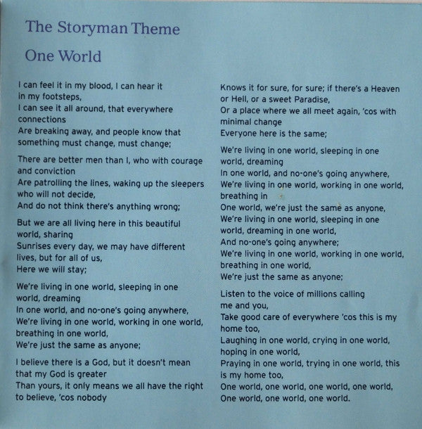 Chris de Burgh : The Storyman (CD, Album)
