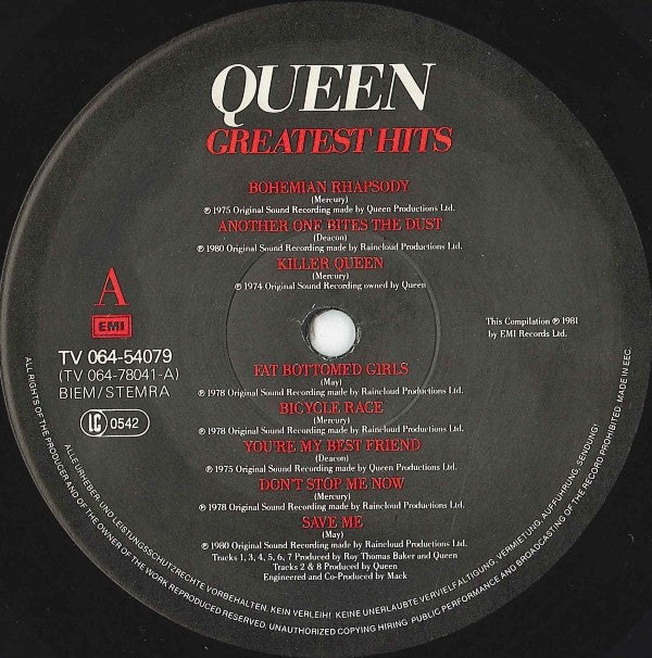 Queen : Grootste Hits (LP, Comp)