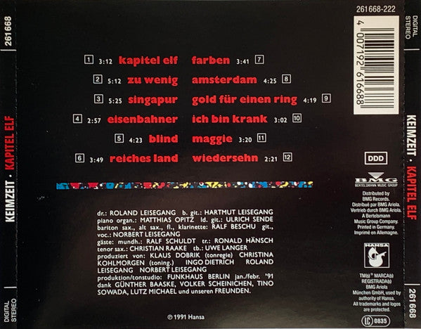 Keimzeit : Kapitel Elf (CD, Album)
