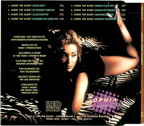 Sophia : Gimme The Night (CD, Maxi)