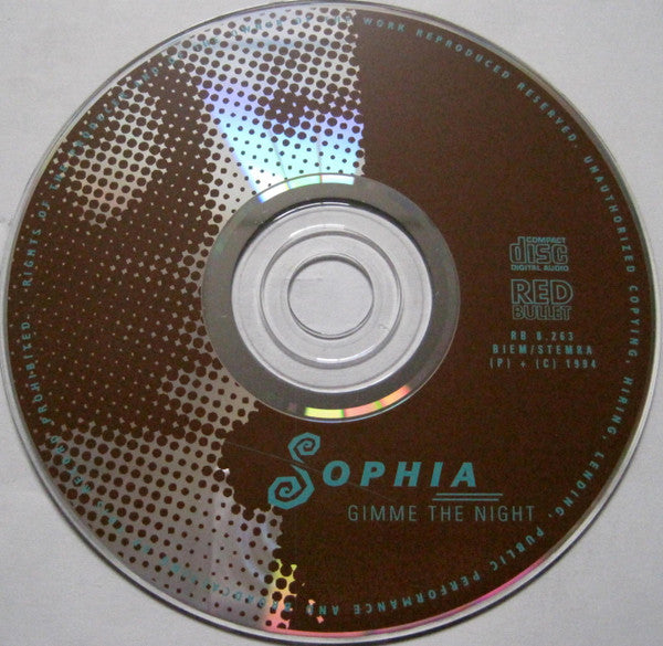 Sophia : Gimme The Night (CD, Maxi)