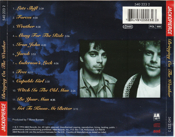 Jackopierce : Bringing On The Weather (CD, Album)