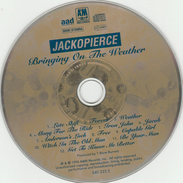 Jackopierce : Bringing On The Weather (CD, Album)
