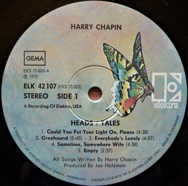 Harry Chapin : Heads & Tales (LP, Album)