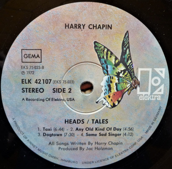 Harry Chapin : Heads & Tales (LP, Album)
