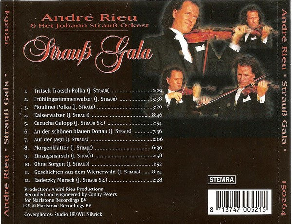 André Rieu & Het Johann Strauß Orchestra : Strauß Gala (CD, Album, RE, Pic)