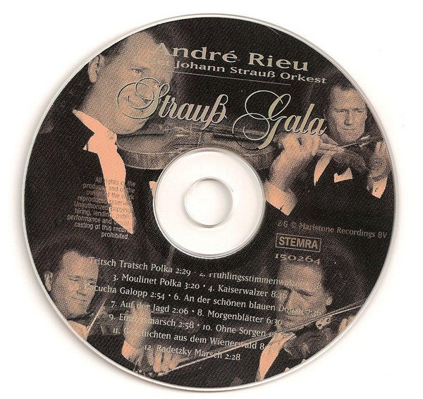 André Rieu & Het Johann Strauß Orchestra : Strauß Gala (CD, Album, RE, Pic)